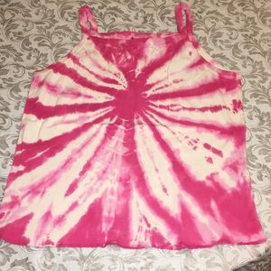 Vintage pink tye-dye tank!